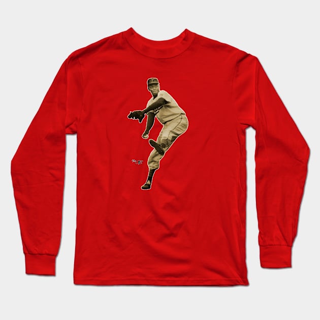 Leroy Satchel Paige Long Sleeve T-Shirt by One Mic History Store